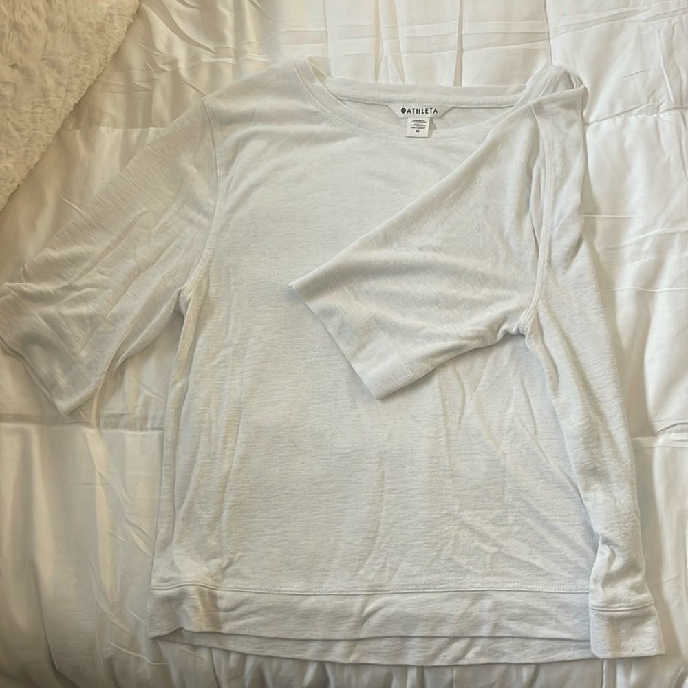 White Athleta shirt